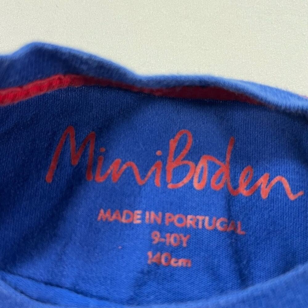 Mini Boden Boys Blue Vehicle Long Sleeve Shirt Size 9/10 yr - Picture 2 of 3